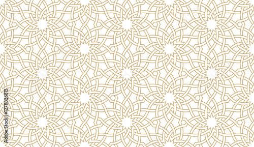 Seamless geometric pattern in authentic arabian style.