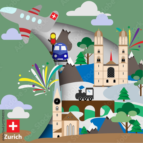 Zurich Switzerland, sights of the city