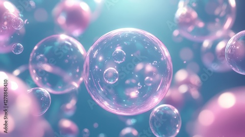 Wallpaper Mural An abstract 3D render featuring geometric blocks on a dark background. Torontodigital.ca