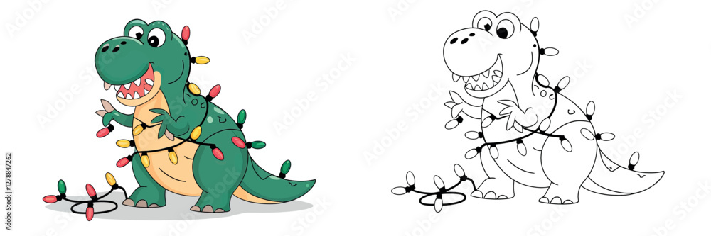 Cute Dinosaur Decorating for Christmas Cute Dinosaur Decorating for Christmas