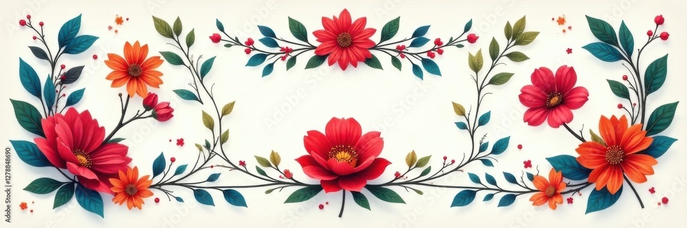 Fototapeta premium Decorative flourish bundle with various shapes and styles, flourish, pattern