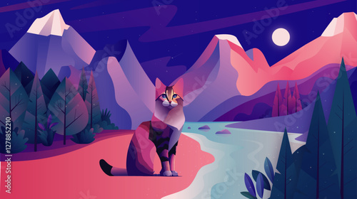 illustration cat