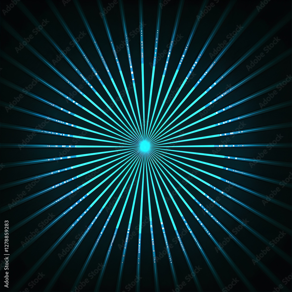 Obraz premium glow effect on black background