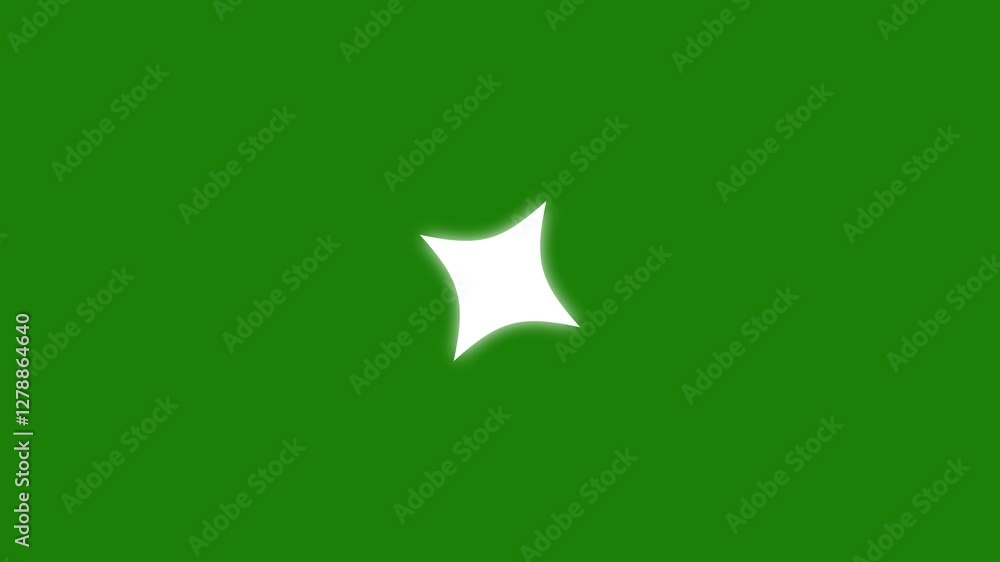 Vibrant Twinkling Stars Animation with Magical Flash and Energy Explosion Effect on green Background Vibrant Twinkling Stars Animation with Magical Flash and Energy Explosion Effect on green Background