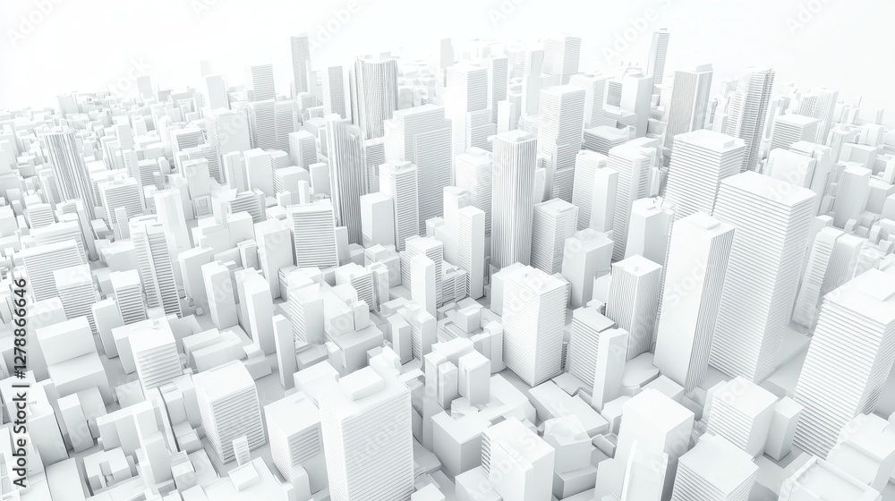 High-rise buildings and skyscrapers featured in a minimalist design. High-rise buildings and skyscrapers featured in a minimalist design.