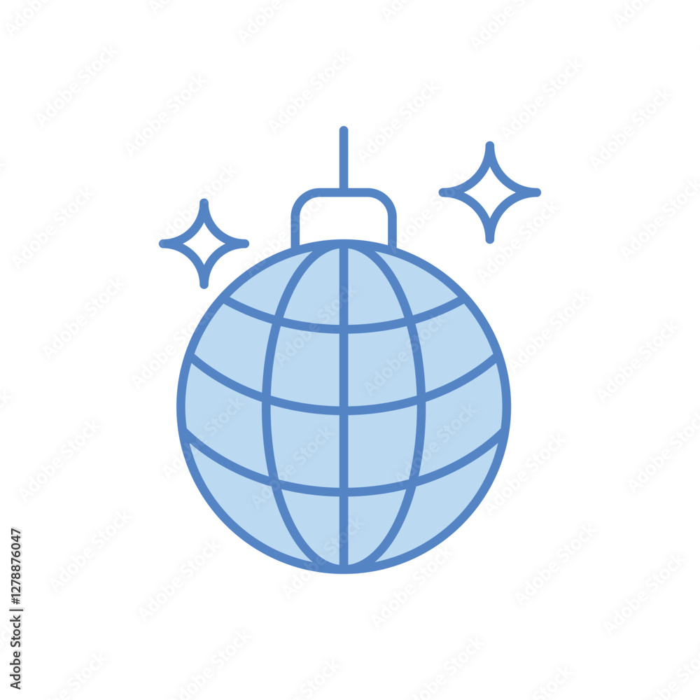 Disco Bulb vector icon Disco Bulb vector icon