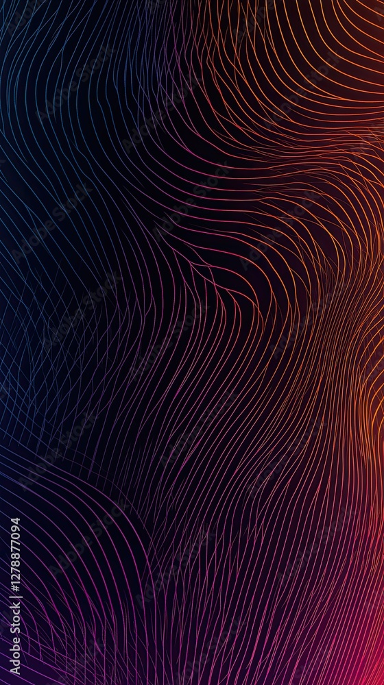 Fototapeta premium A colorful, abstract design with a black background
