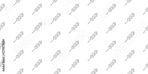 dango doodle pattern background. dango pattern background. satay meatball pattern background.