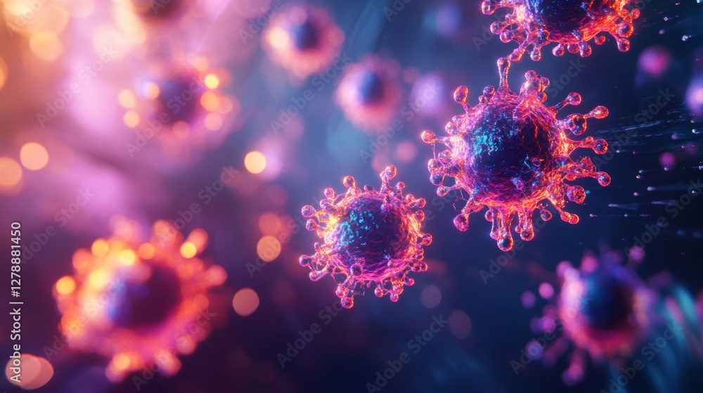 Digital render of magnified microbial life, floating cellular particles, Photography, high quality, 8k resolution, UHD, high detailed, sharp focus, soft glowing light, crystal clear, ultra-sharp, Digital render of magnified microbial life, floating cellular particles, Photography, high quality, 8k resolution, UHD, high detailed, sharp focus, soft glowing light, crystal clear, ultra-sharp,