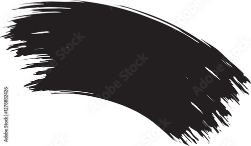 Black brush strock set 