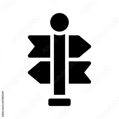 signpost glyph icon