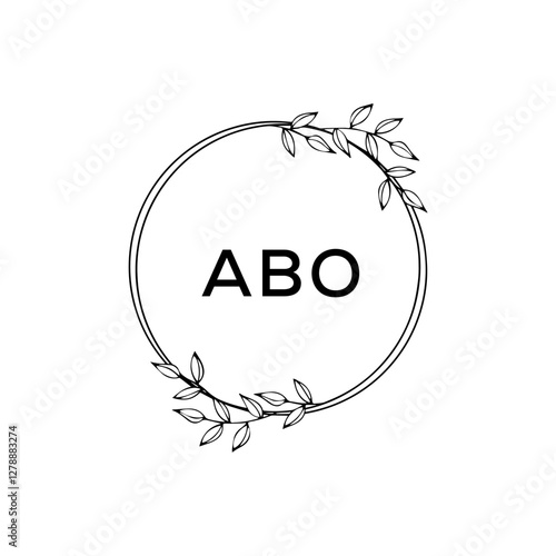 Initial Letter ABO Logo Icon Design Template