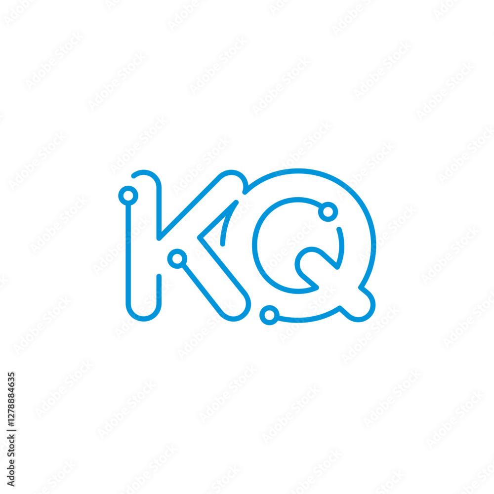 Abstract Letters KQ Logo Design Template 001 Abstract Letters KQ Logo Design Template 001