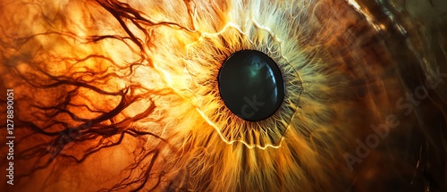 Obraz na płótnie Detailed assessment of eye health and vision. Management of cataracts glaucoma w salonie