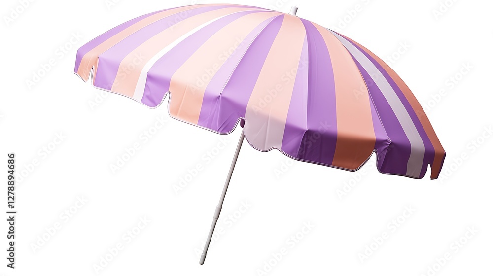 Soft Pastel Beach Umbrella in Peach and Lavender Colors Soft Pastel Beach Umbrella in Peach and Lavender Colors