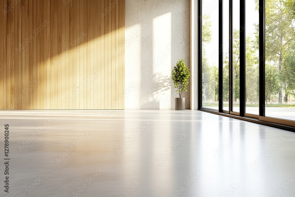 Obraz premium empty room with window