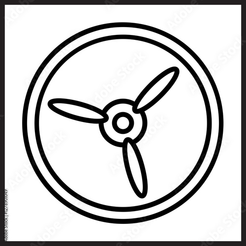 Airplane Propeller Icon Design