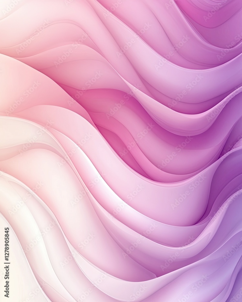 A pink and white wave pattern A pink and white wave pattern