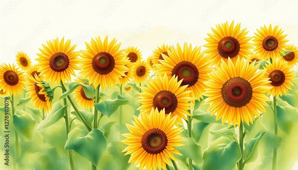 Fototapeta premium sunflowers in the field