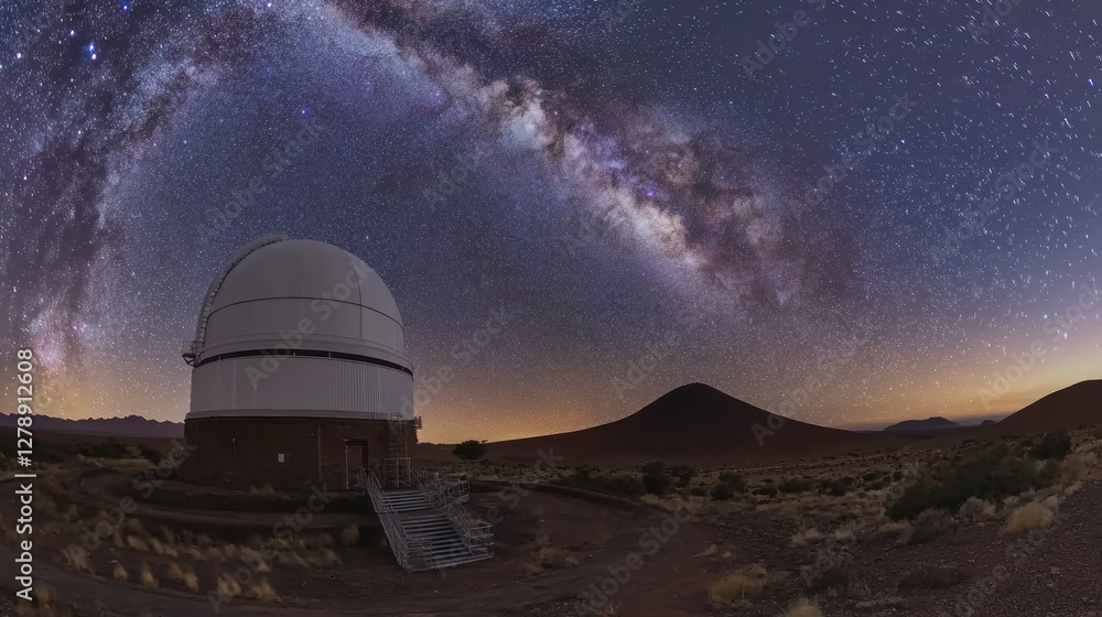 Milky Way Arching Over a Telescope in the Atacama Desert Milky Way Arching Over a Telescope in the Atacama Desert