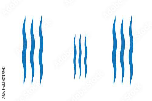 Wind blow line icon fresh vector cloud air isolated speed symbol. Wind blow air line icon logo.