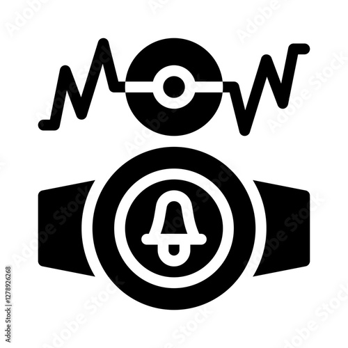 motion tracker glyph icon