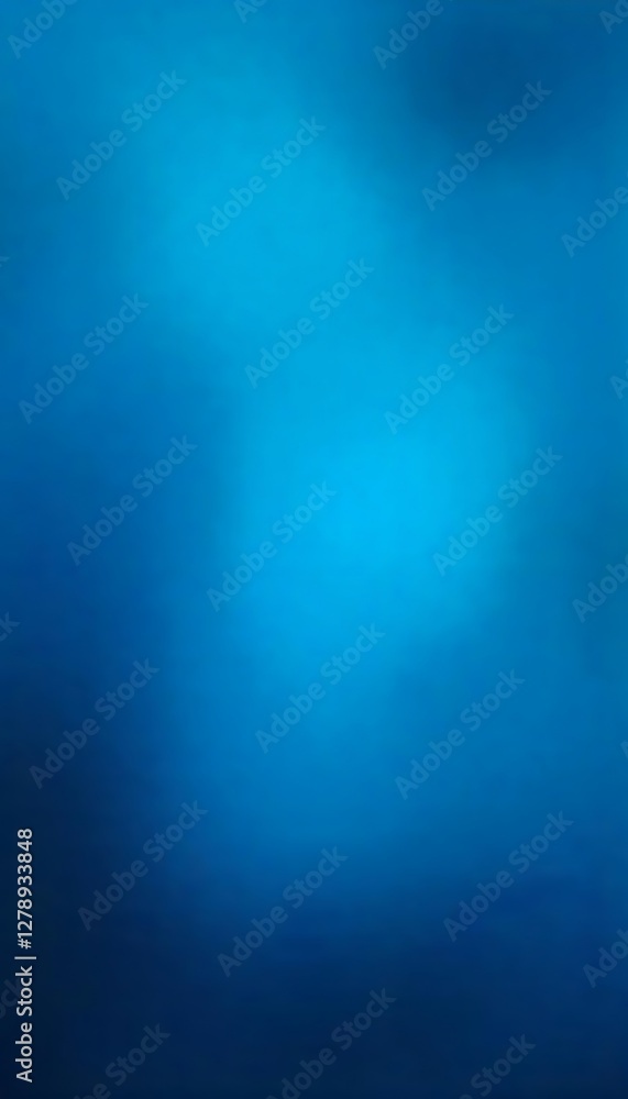 Obraz premium Generative AI, Abstract Deep Blue Gradient Background with Light Spot