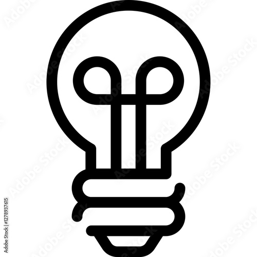 Idea Icon, Light Bulb Sign