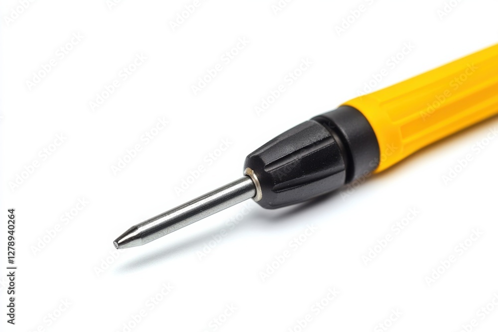 Professional screwdriver close-up showing detailed design and craftsmanship for repair tasks Professional screwdriver close-up showing detailed design and craftsmanship for repair tasks