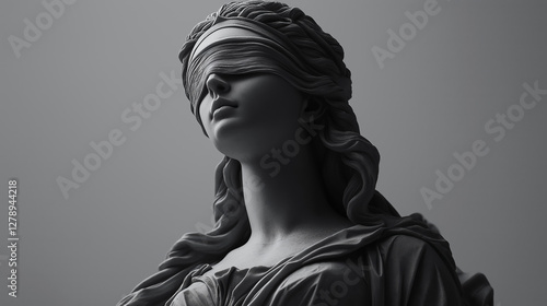 Lady Justice Sculpture: The iconic statue of Lady Justice, blindfolded and draped in classical robes, exudes a sense of impartial judgment and legal authority.