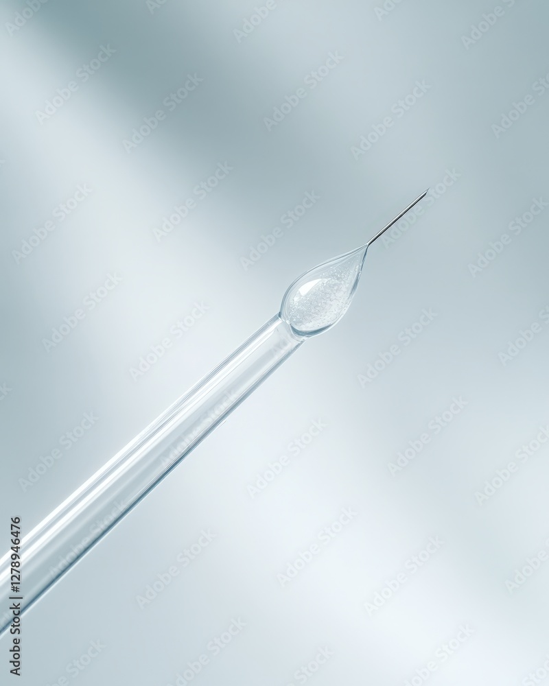 A close-up of a swab sample being prepared for DNA testing in a sterile environment A close-up of a swab sample being prepared for DNA testing in a sterile environment