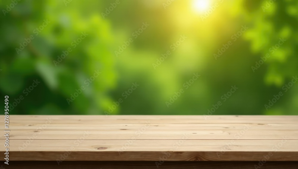 Simple wooden table on a plain natural background, neutral tones, , calm Simple wooden table on a plain natural background, neutral tones, , calm