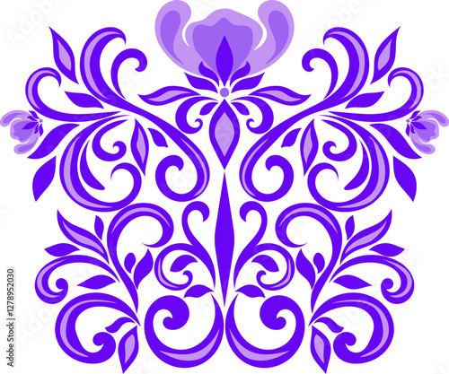 Lavender Art Nouveau Pattern