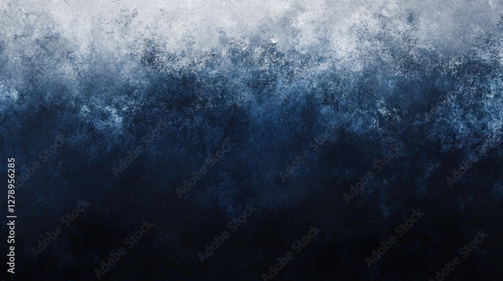 Obraz premium A painting of a blue ocean with a white line in the middle