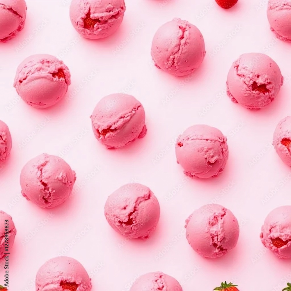 Fototapeta premium Delicious Pink Macarons on a Soft Pink Background for Sweet Treats Lovers