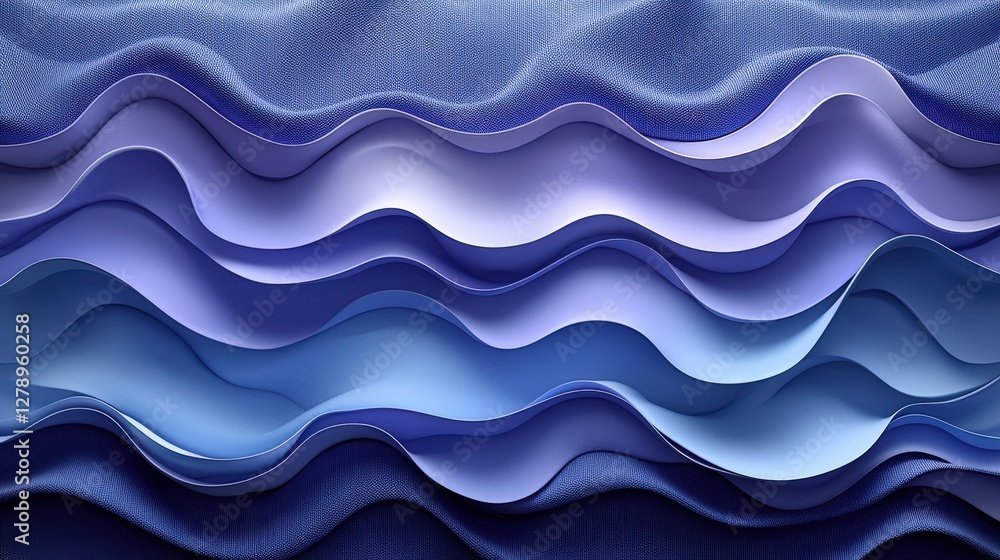 Elegant Waves of Blue Fabric Textures Creating a Serene and Calming Visual Experience Elegant Waves of Blue Fabric Textures Creating a Serene and Calming Visual Experience
