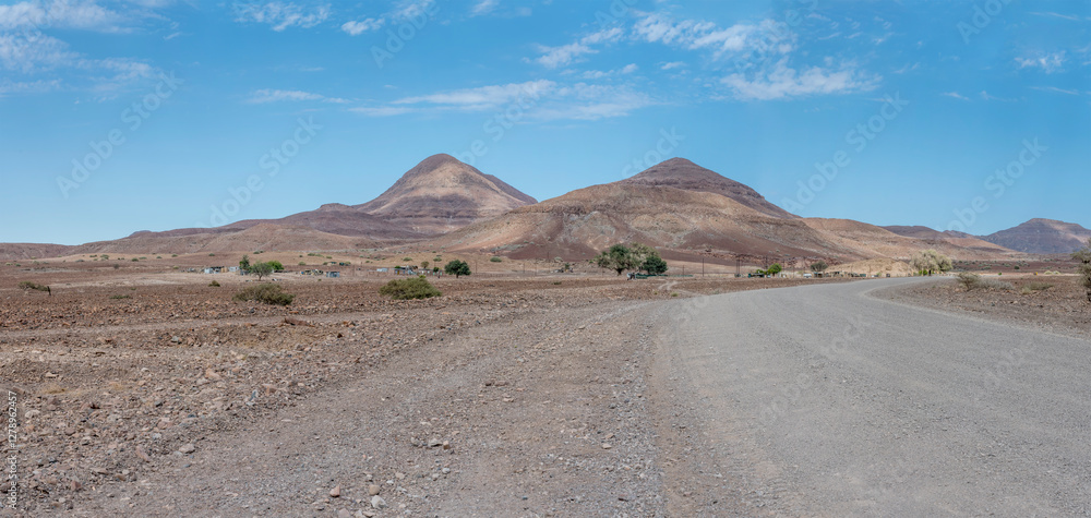small village in desert near C39 dirt road, Vrede, Namibia