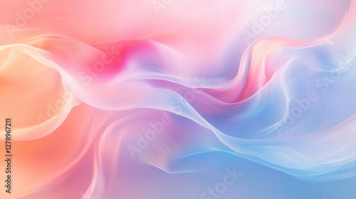 Wallpaper Mural Ethereal Abstract Fluid Art Background with Soft Pastel Colors Flowing in Gentle Motion Perfect for Luxury Brand Marketing Torontodigital.ca