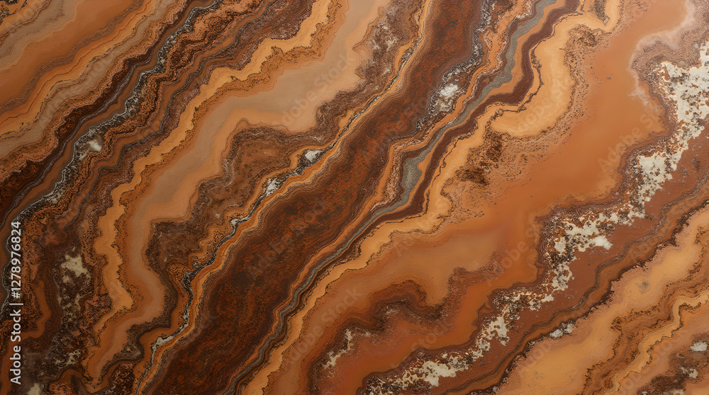 Natural Marble Texture with Earthy Brown and Orange Tones – High-Resolution Background Natural Marble Texture with Earthy Brown and Orange Tones – High-Resolution Background