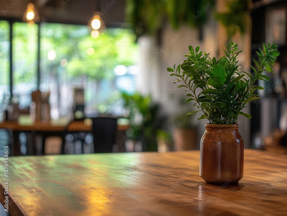 Rustic Brown Wooden Kitchen Counter with Soft Blurred Lighting Background Providing Elegant Copy Space for Modern Culinary and Interior Design Concepts Rustic Brown Wooden Kitchen Counter with Soft Blurred Lighting Background Providing Elegant Copy Space for Modern Culinary and Interior Design Concepts
