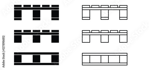 Pallet pan or pallet tray. Wooden Europalette. Cartoon Euro palette. Palettes pile. A pallet is a loading platform for goods that is suitable for moving with forklifts. Import tariffs or trade tariffs