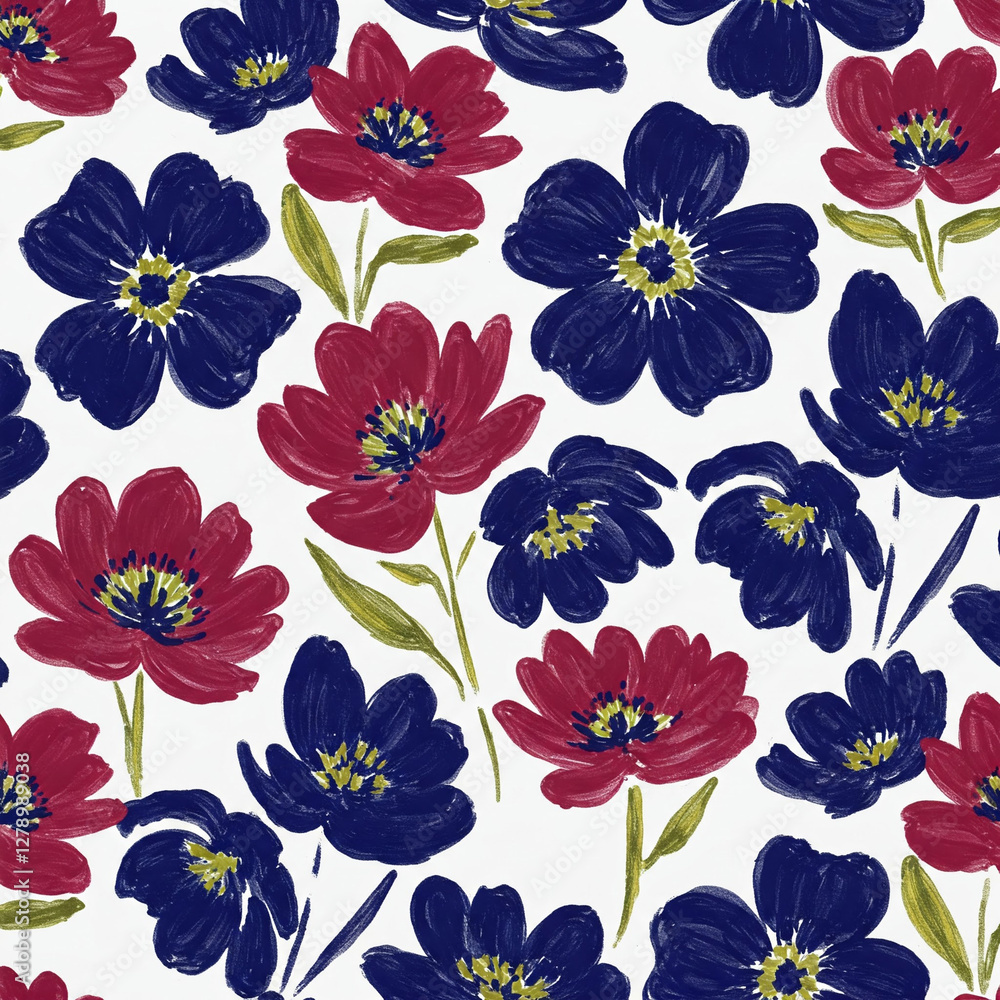 Fototapeta premium seamless floral pattern
