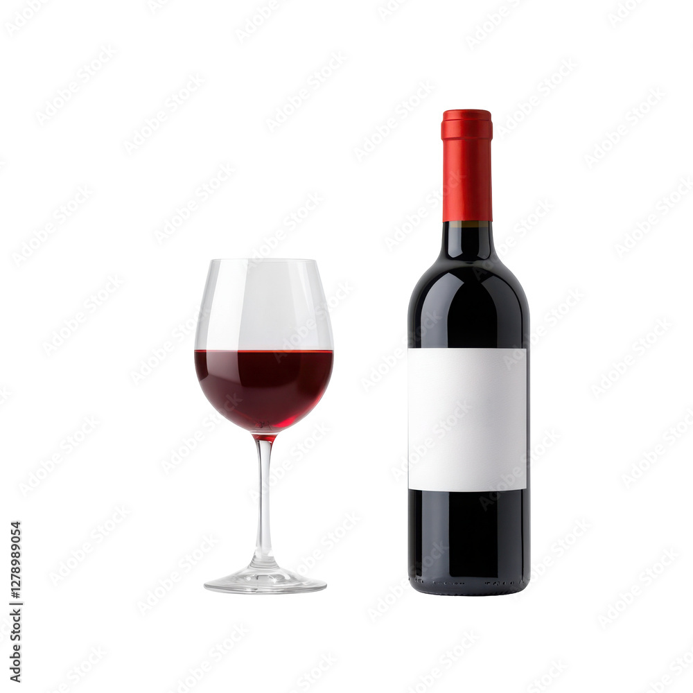 red wine bottle and glass red wine bottle and glass