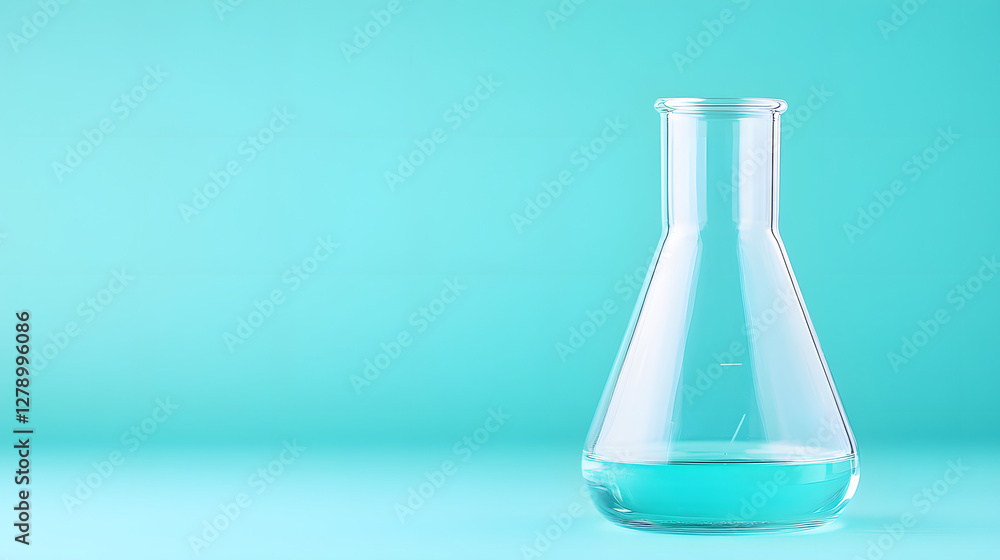 Science Beaker on a Teal Background
Science Beaker on a Teal Background