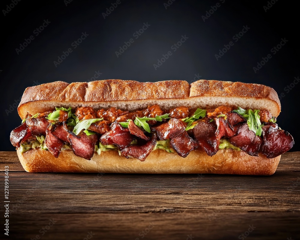 Experience the ultimate fast-food upgrade Indulge in A fast-food meal reinvented with fresh, high-quality ingredients, served with gourmet presentation This mouthwatering sandwich showcases premium Experience the ultimate fast-food upgrade Indulge in A fast-food meal reinvented with fresh, high-quality ingredients, served with gourmet presentation This mouthwatering sandwich showcases premium