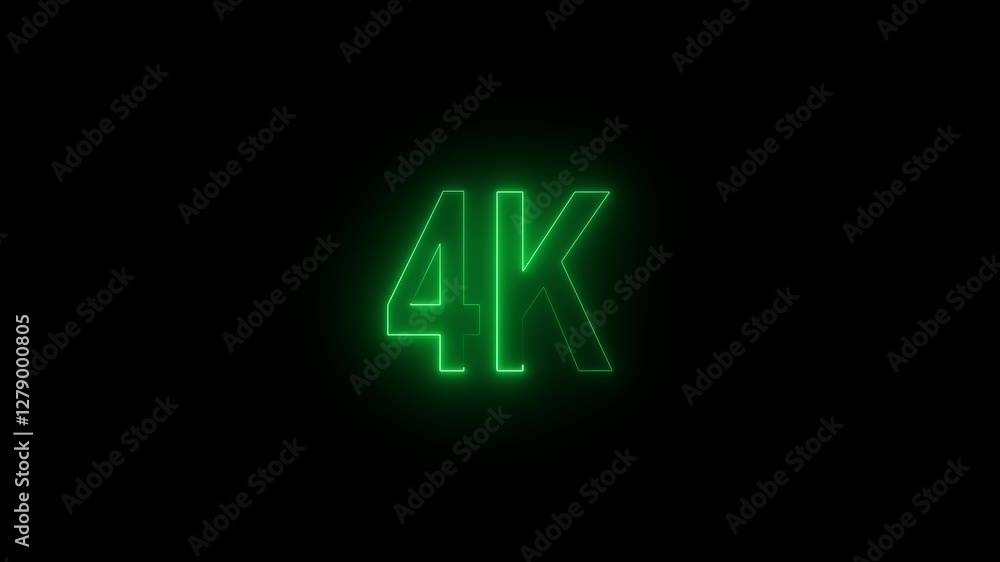 Neon line 4k Ultra HD icon isolated on black background, 4K followers. animation in Easy to put into any video. 4K views. Neon line 4k Ultra HD icon isolated on black background, 4K followers. animation in Easy to put into any video. 4K views.