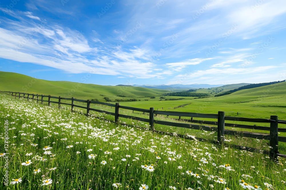 Fototapeta premium field of wild flowers