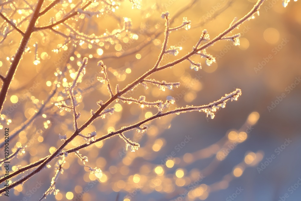 Fototapeta premium snow covered branches