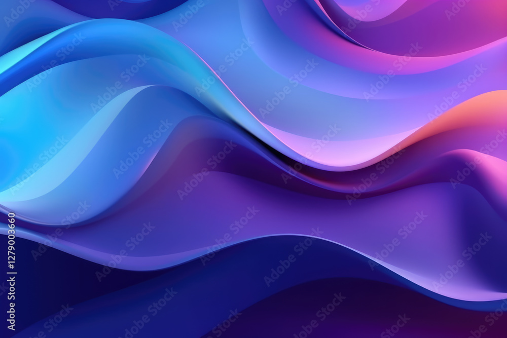 Fototapeta premium generated illustration of abstract color wave luxury background.