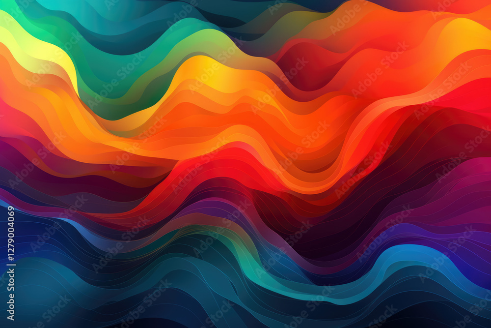 generated illustration of abstract colorful wave luxury background. generated illustration of abstract colorful wave luxury background.